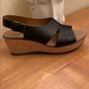 Clarks Cork Wedge Sandal
